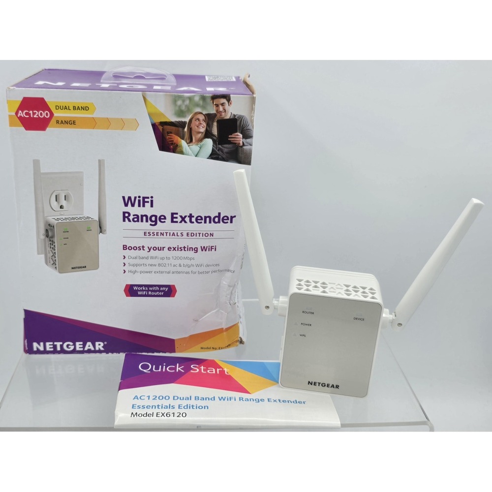 NETGEAR EX6120 AC1200 WiFi Range Extender -‎ TESTED